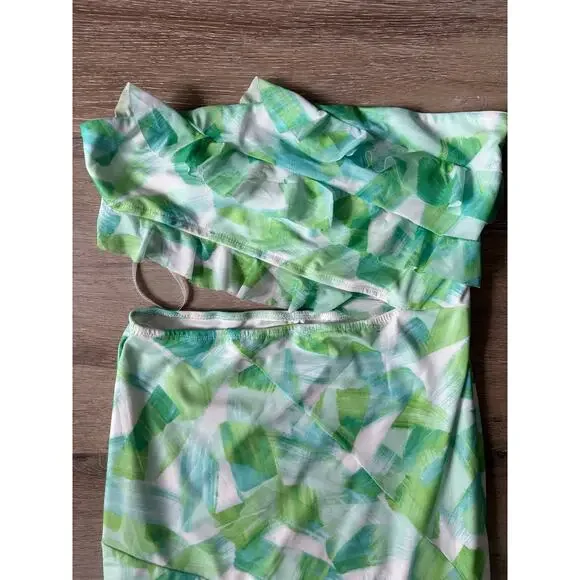 Billy J Zinnia Midi Dress Green Floral - Picture 4 of 8